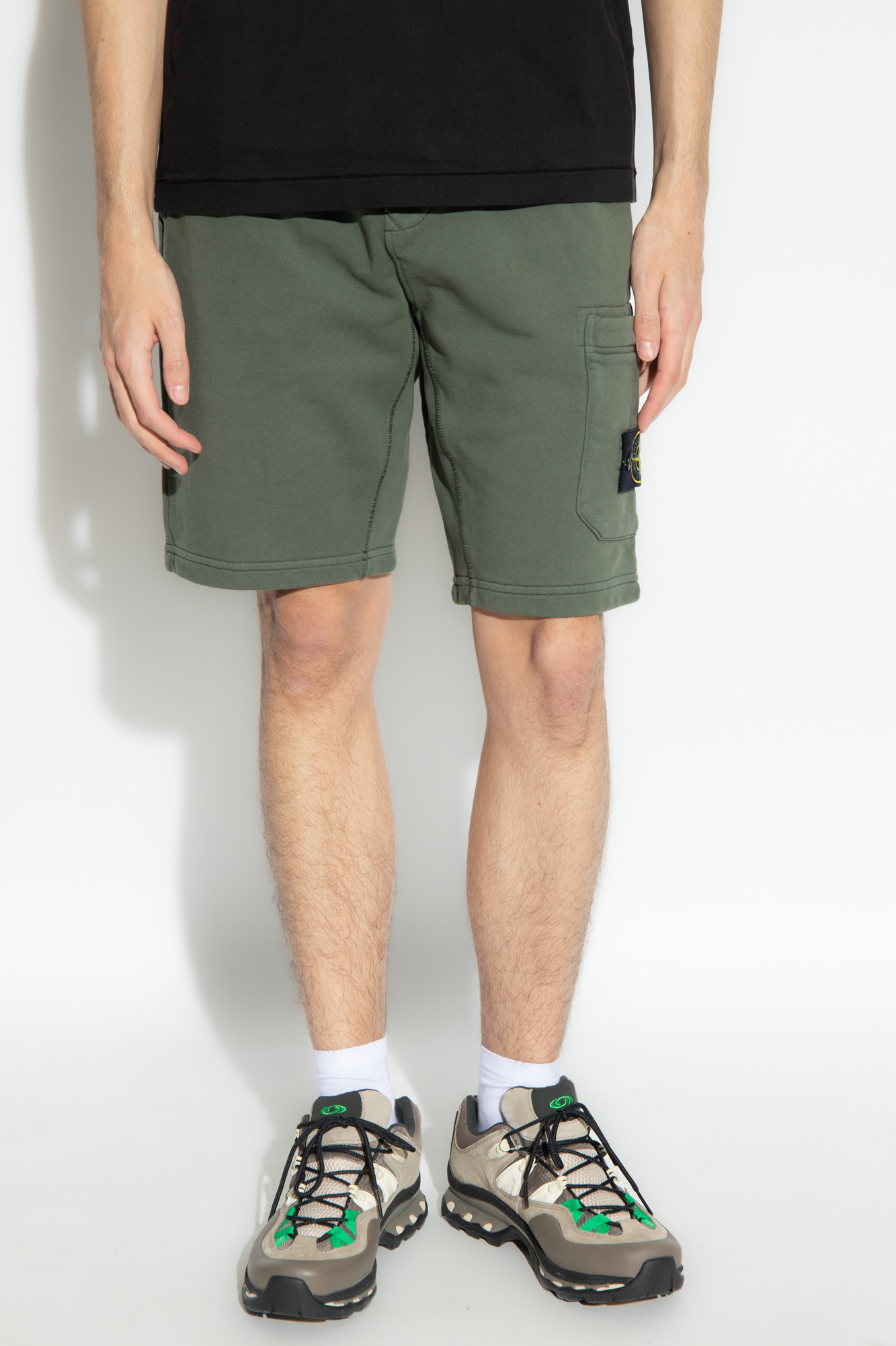 Stone island clearance cotton shorts